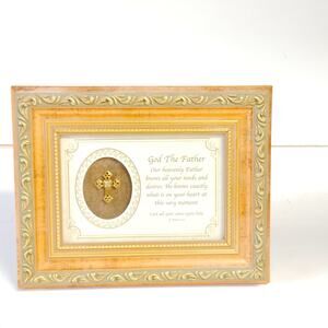 Vintage 2005 Heartfelt Christian Devotional Shadowbox Frame "God The Father"